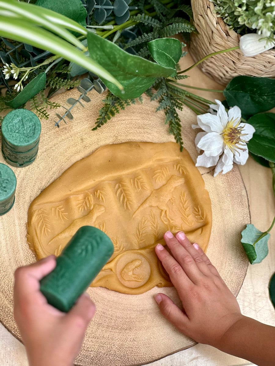 Yellow Door set van 6 rollers - dinosaurussen