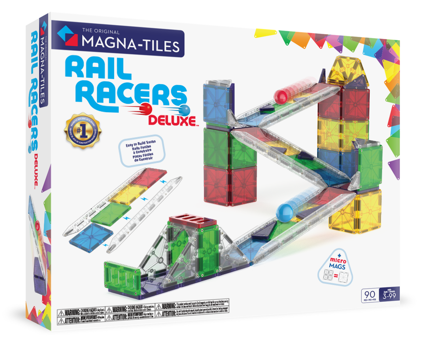 MagnaTiles® Rail Racers Deluxe (90 st)