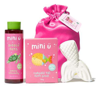 Mini Ü cadeauset bad aardbeien/zeemeermin