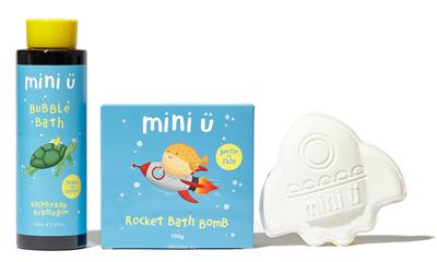 Mini Ü cadeauset bad framboos/raket