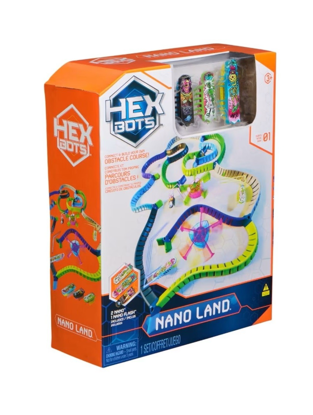 Hex Bots™ NanoLand set met 3 Nano Bots