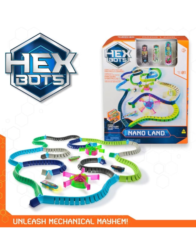 Hex Bots™ NanoLand set met 3 Nano Bots