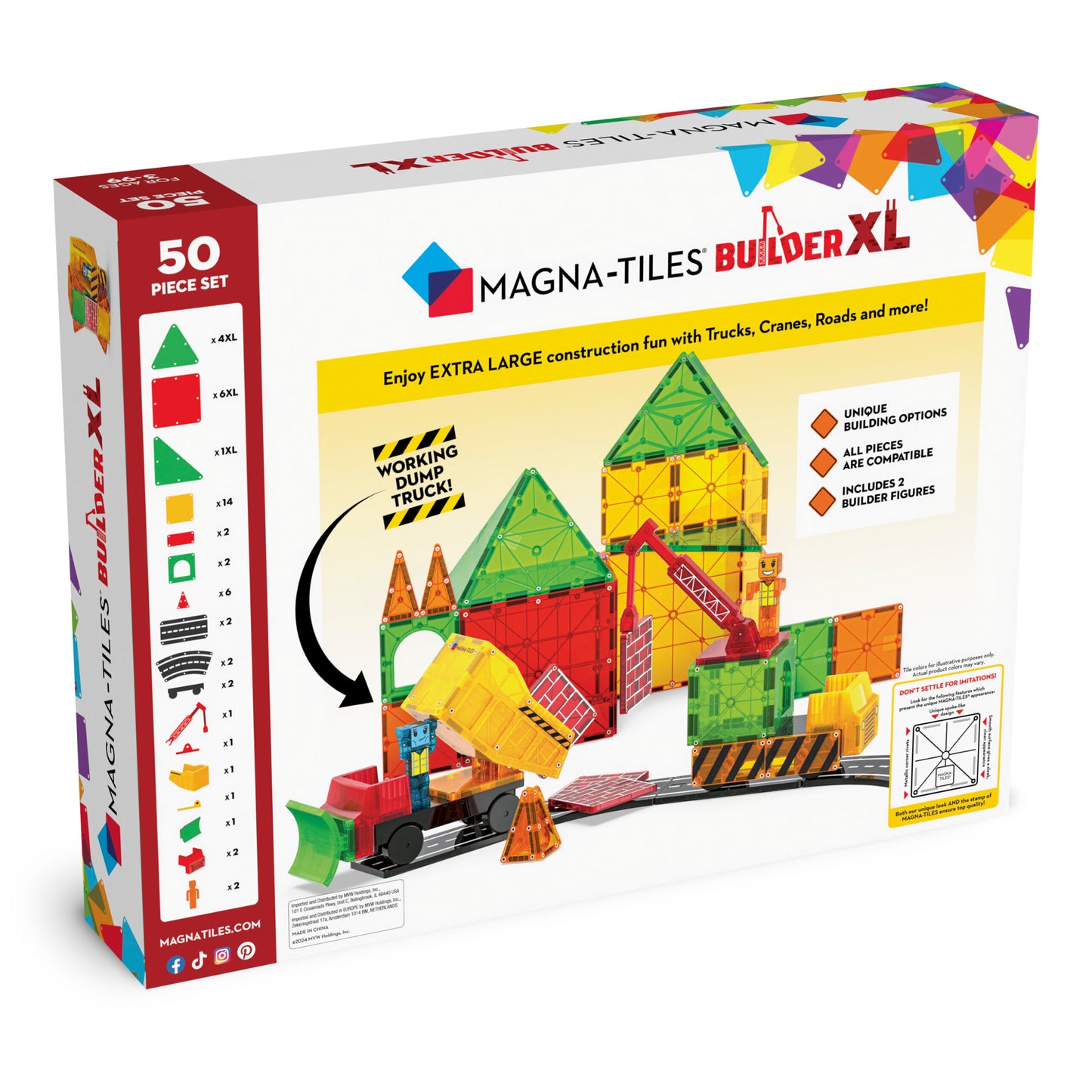 MagnaTiles Builder XL 50 stuks