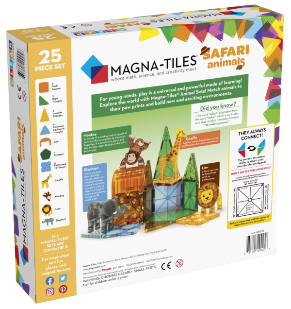 MagnaTiles Safari Animals 25 stuks