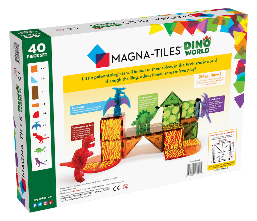 MagnaTiles Dino World 40 stuks
