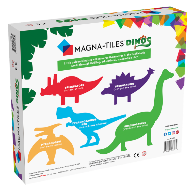 MagnaTiles Dino's 5 stuks