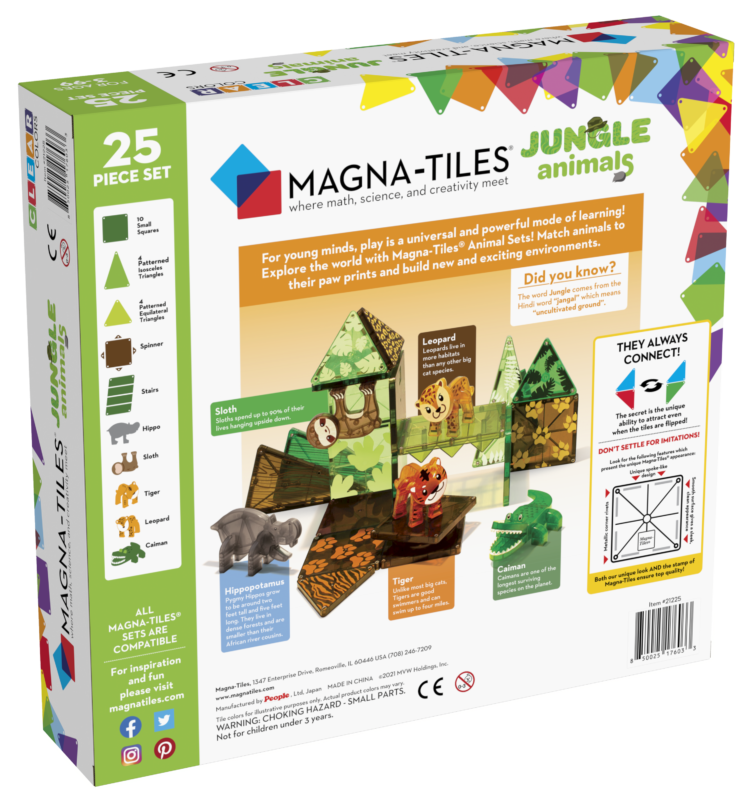 MagnaTiles Jungle Animals 25 stuks