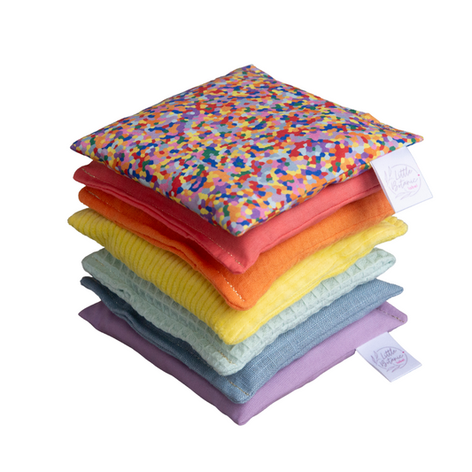 Sensorische pittenzakjes Little Botanic Label - Pastel + super confetti 7st