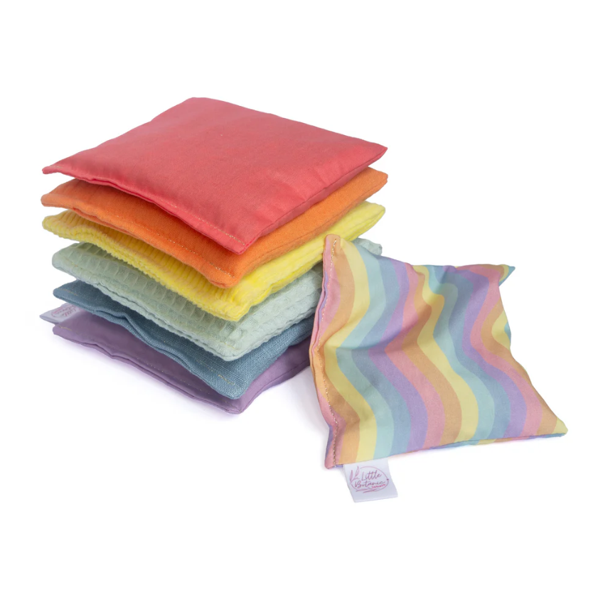 Sensorische pittenzakjes Little Botanic Label - Pastel + waves 7 st