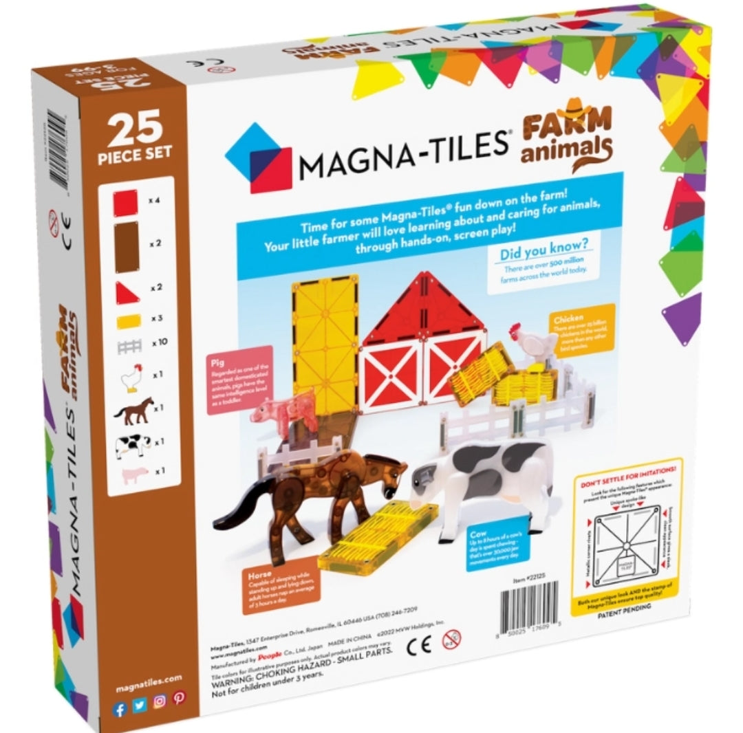 MagnaTiles Farm Animals 25 stuks