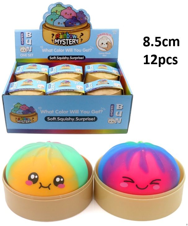 Mystery Squishy Dumpling Fidget - Rainbow