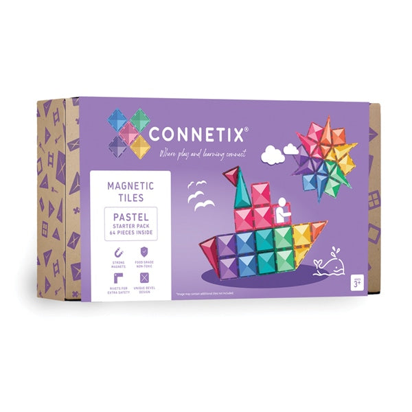 Connetix Pastel Starter Pack 64-delig