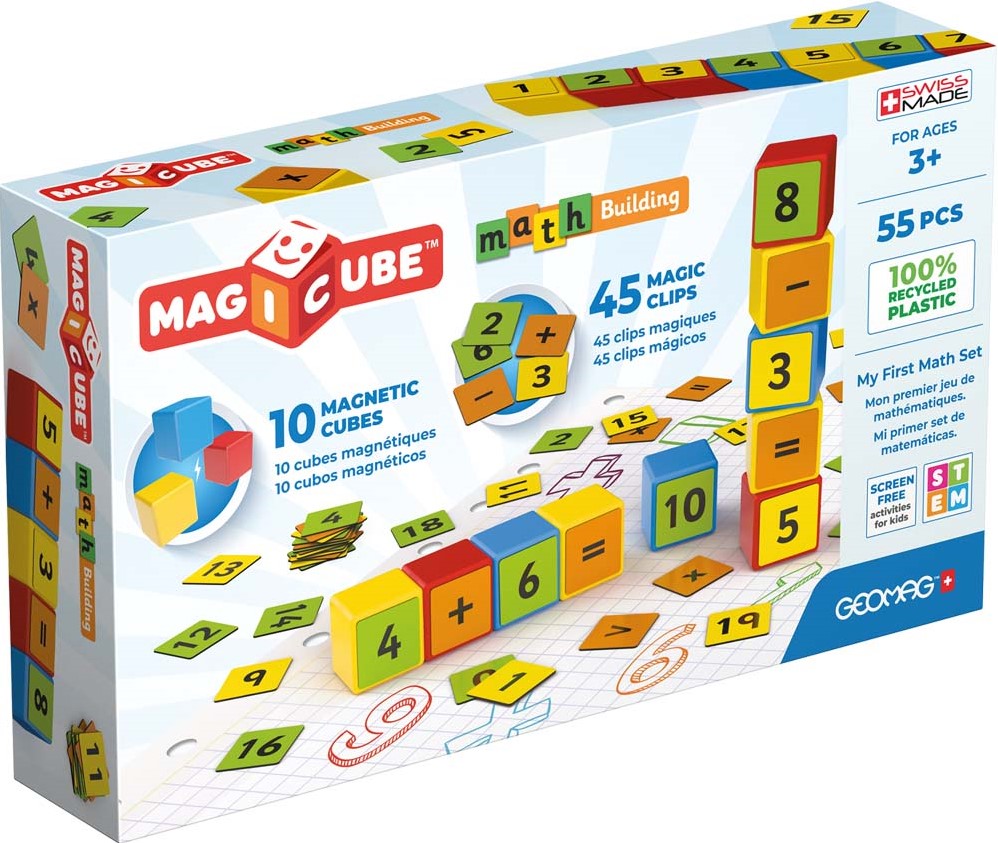 GeoMag Magicube Math Building (55-delig)