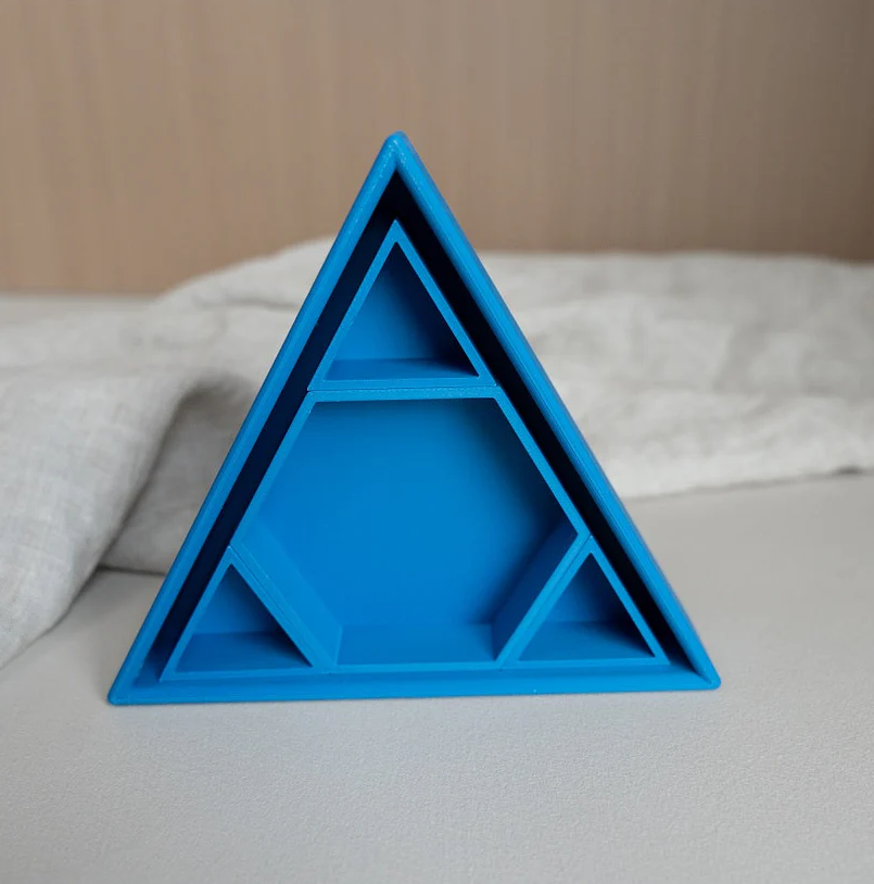 Mandigo regenboog inlegdriehoek - blauw