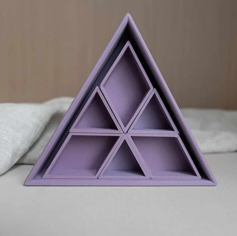 Mandigo regenboog inlegdriehoek - paars