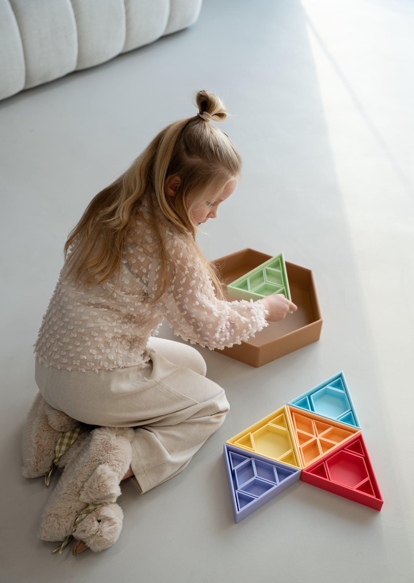 Mandigo Pastel Speelbakjes - paars (per stuk)