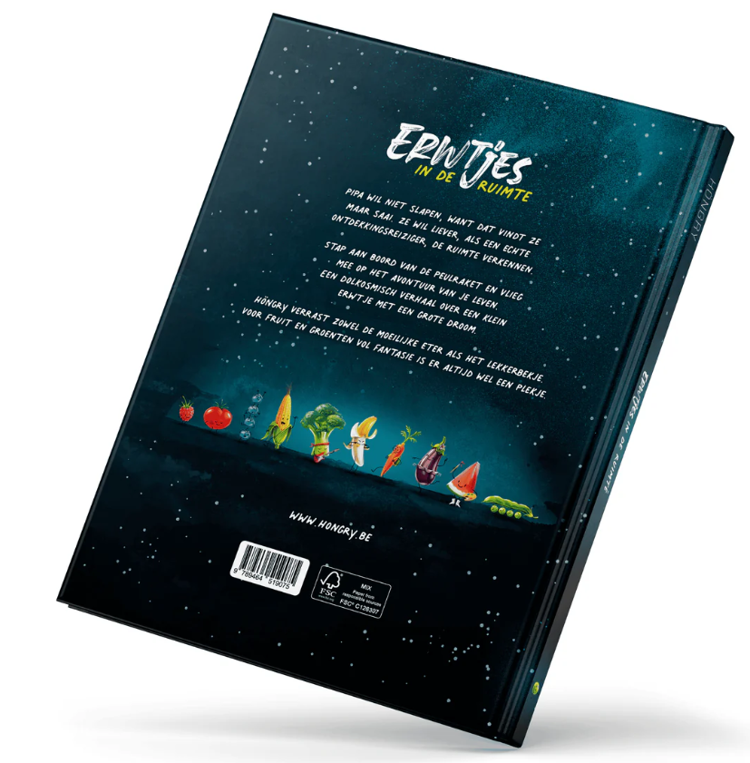Höngry boek - Erwtjes in de ruimte