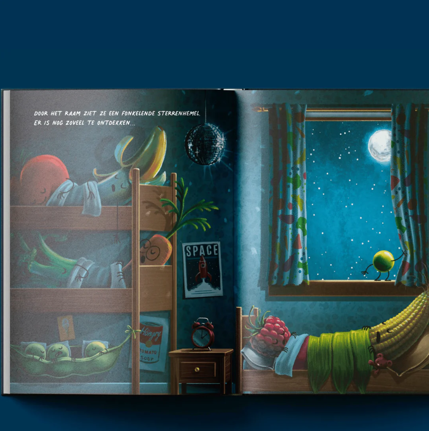 Höngry boek - Erwtjes in de ruimte