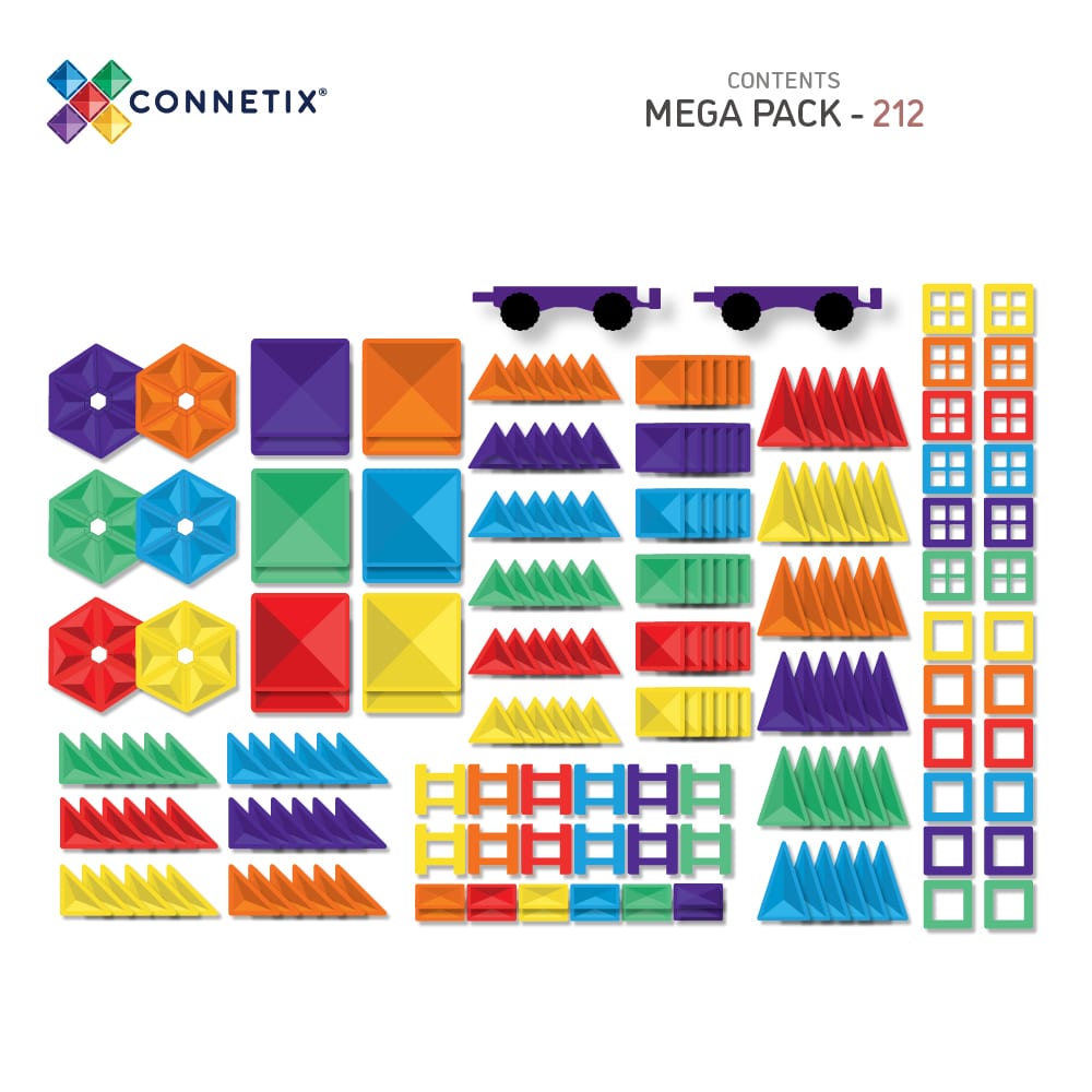 PRE ORDER Connetix Rainbow Mega Pack 212-delig
