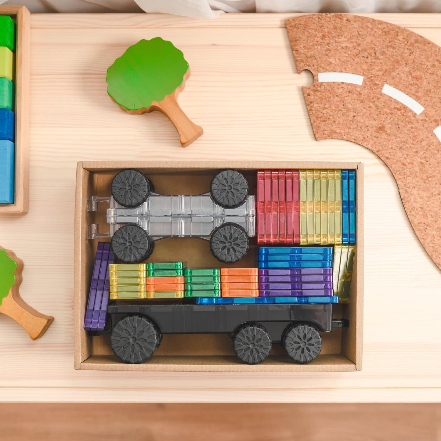 PRE ORDER Connetix Rainbow Transport Pack 50-delig