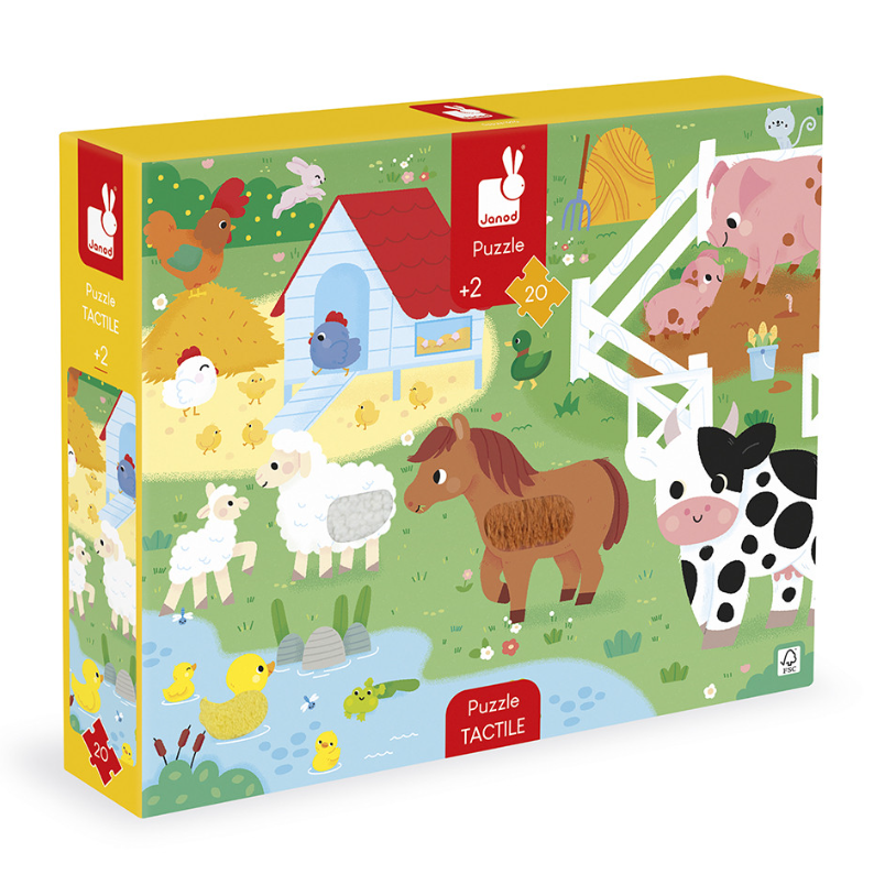 Janod Voelpuzzel Boerderij – 20 stukjes