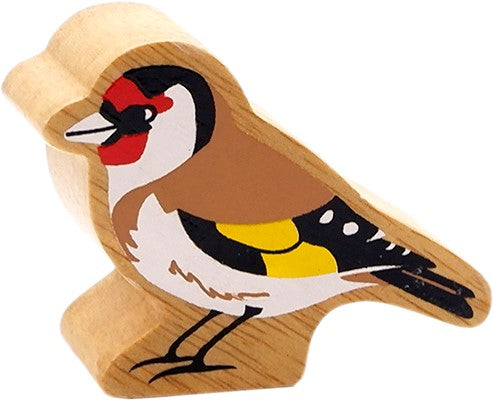 Distelvink houten figuur