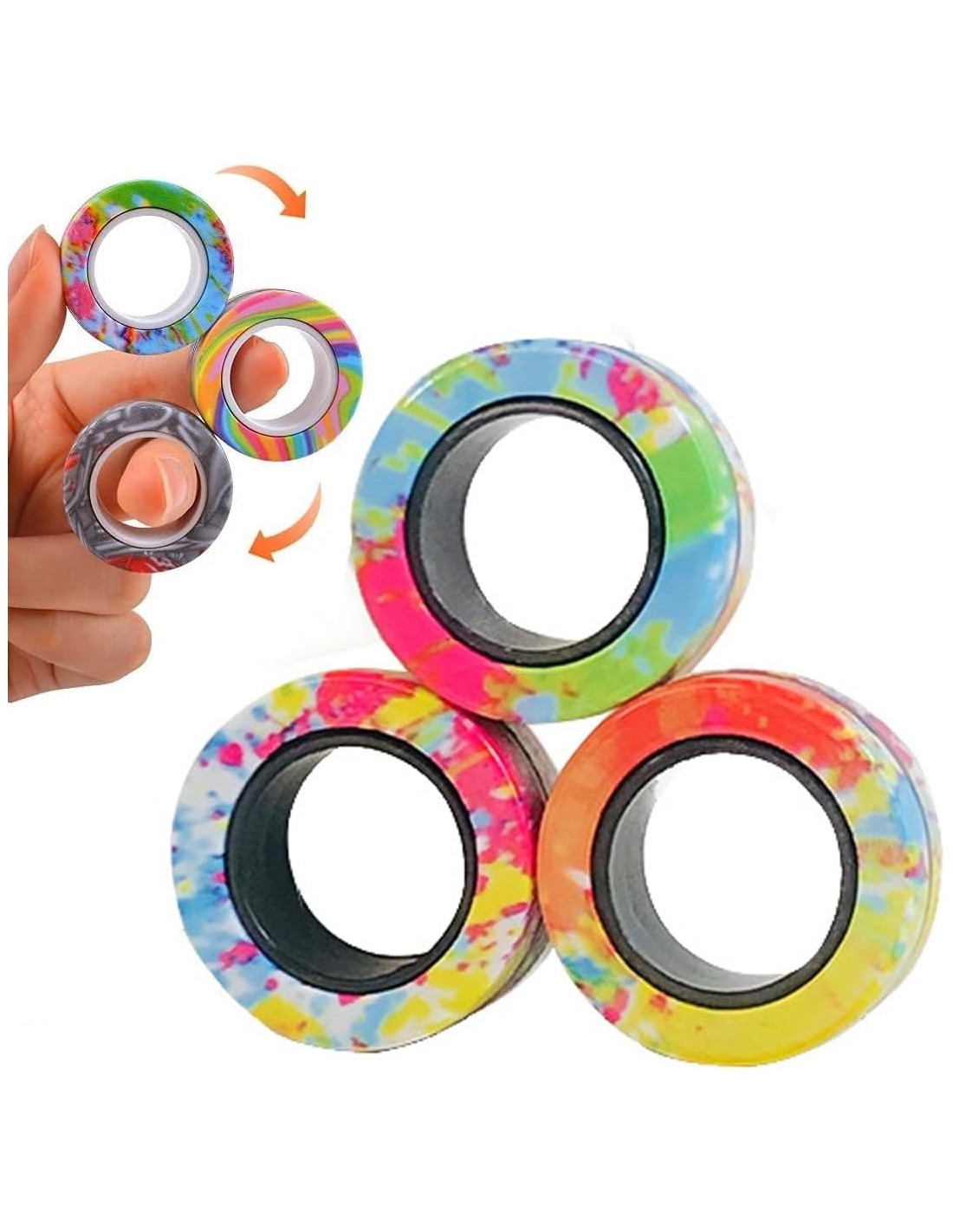 Magnetic Rings Stim Toy