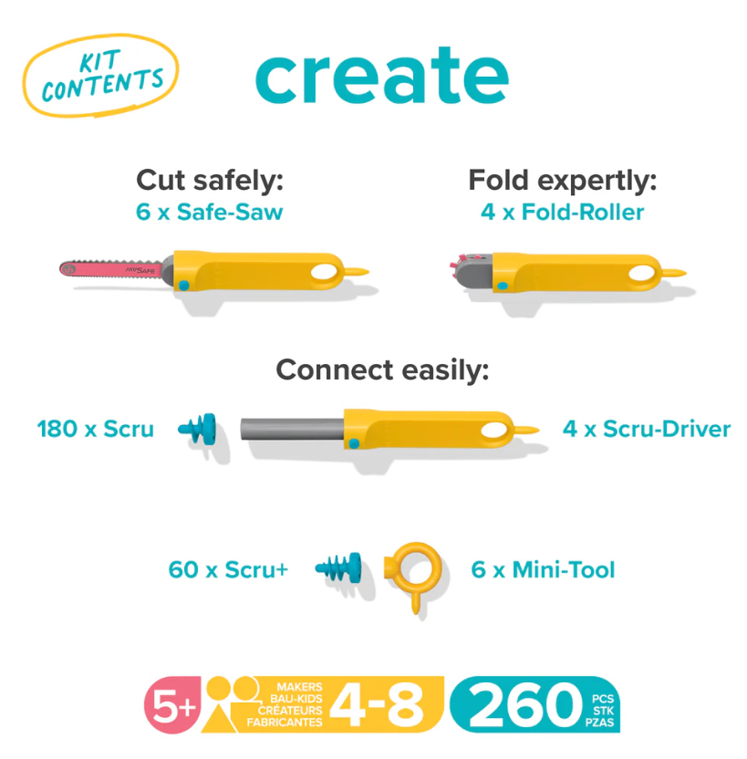 Makedo Create kit (260 stuks)