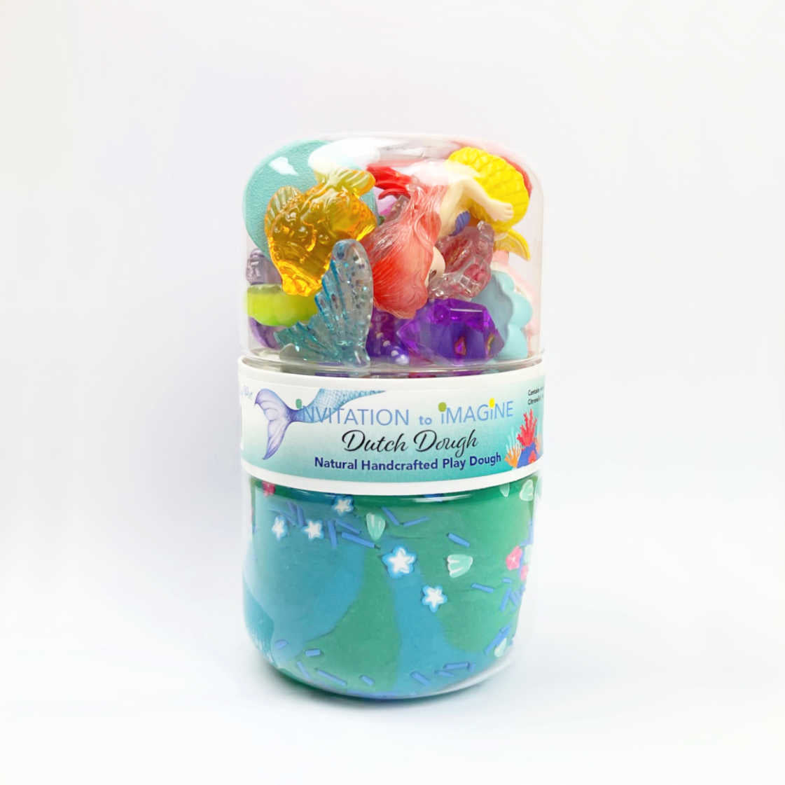 Play Pot met natuurlijk speeldeeg - Zeemeermin