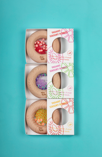 Sensorische donut aubergine