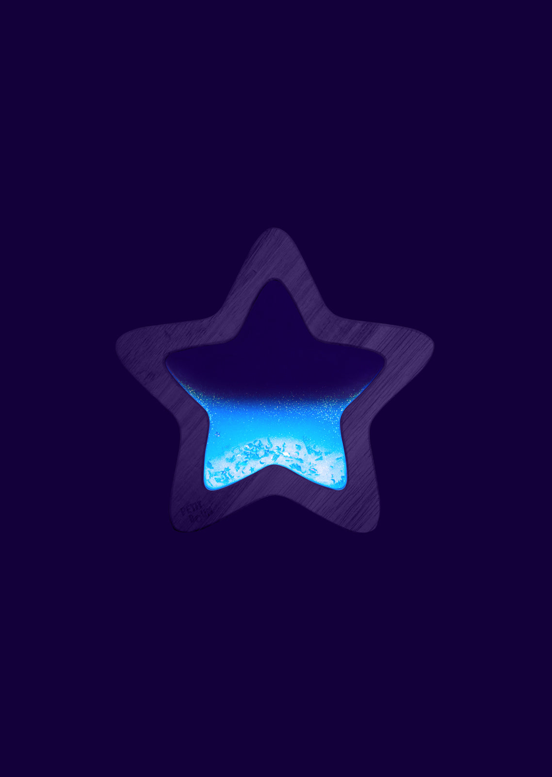 Sensorische blauwe ster - glow in the dark