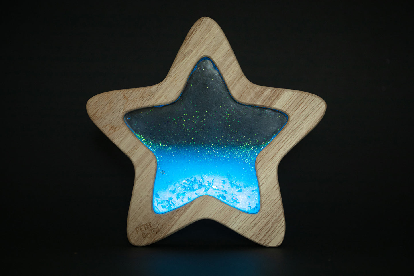 Sensorische blauwe ster - glow in the dark