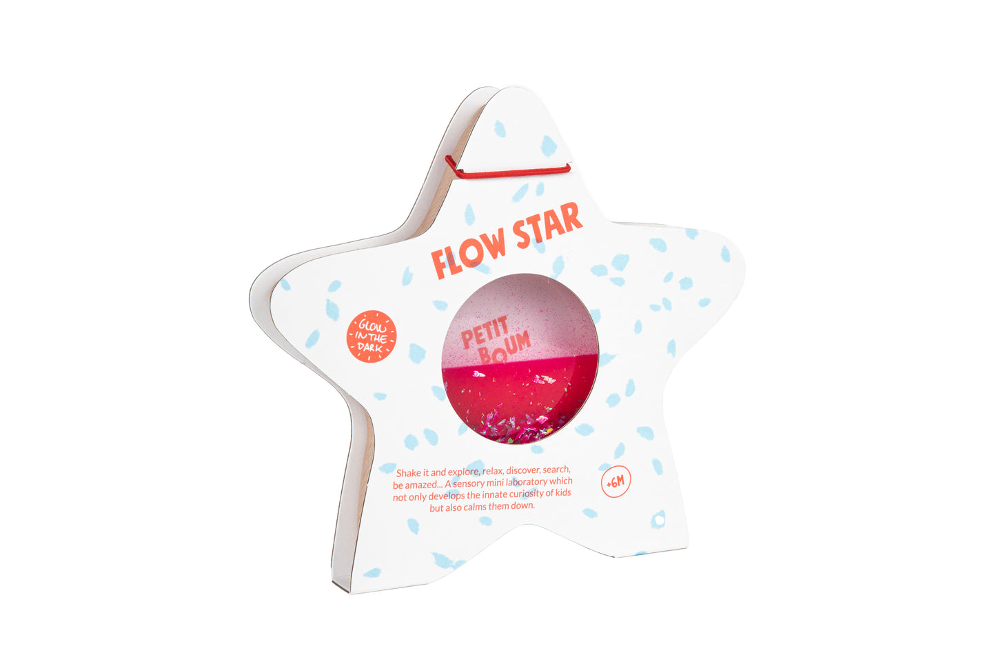 Sensorische roze ster - glow in the dark