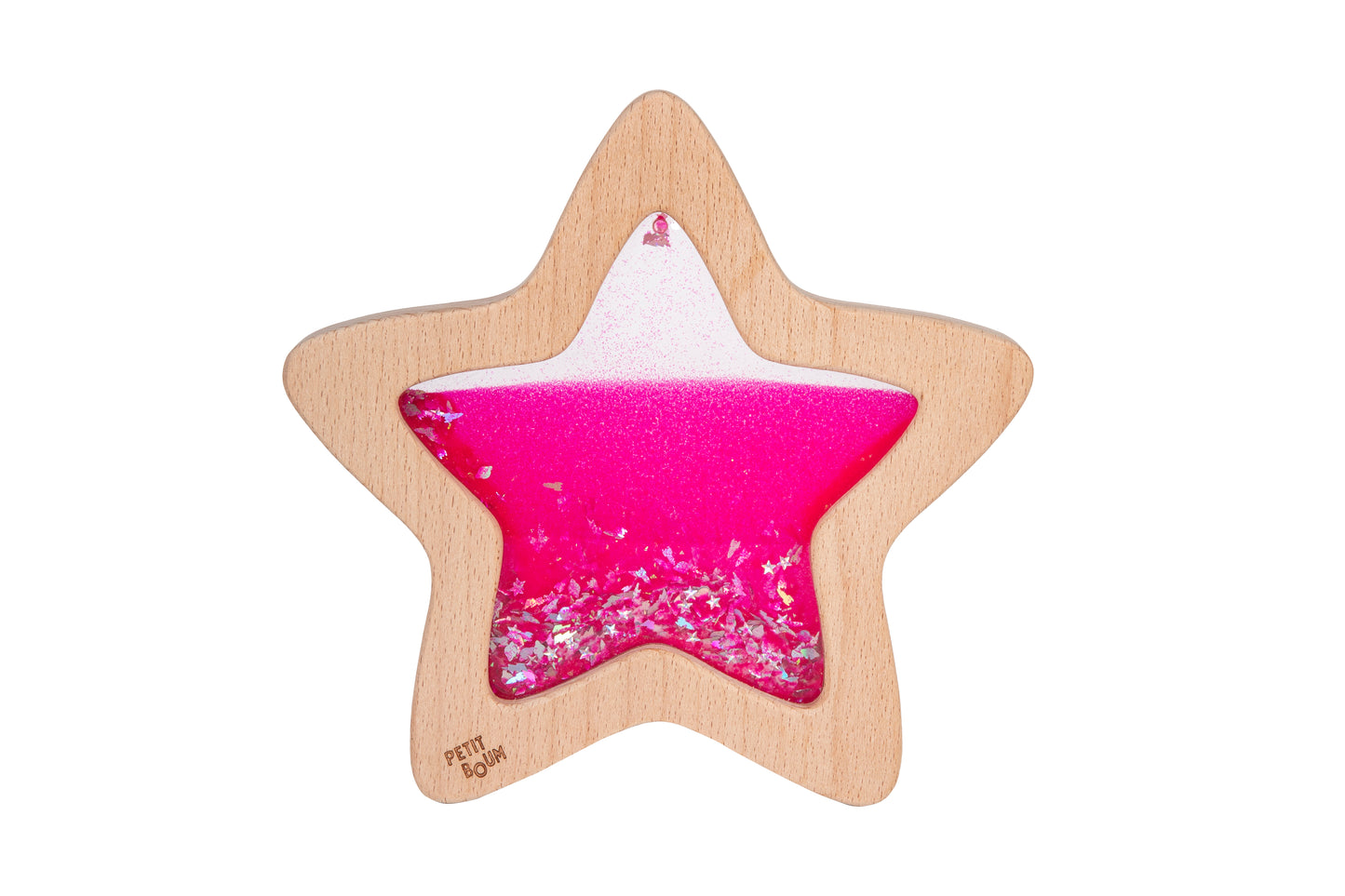 Sensorische roze ster - glow in the dark