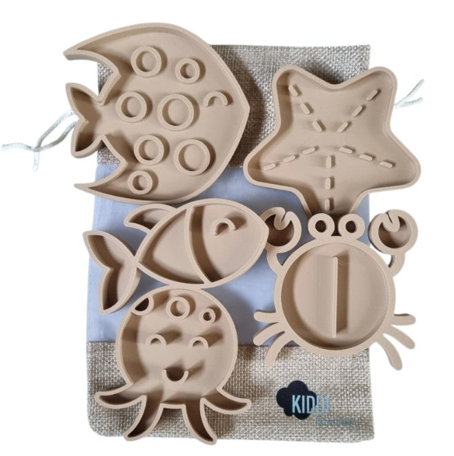 PLA mini vulvormen set oceaan