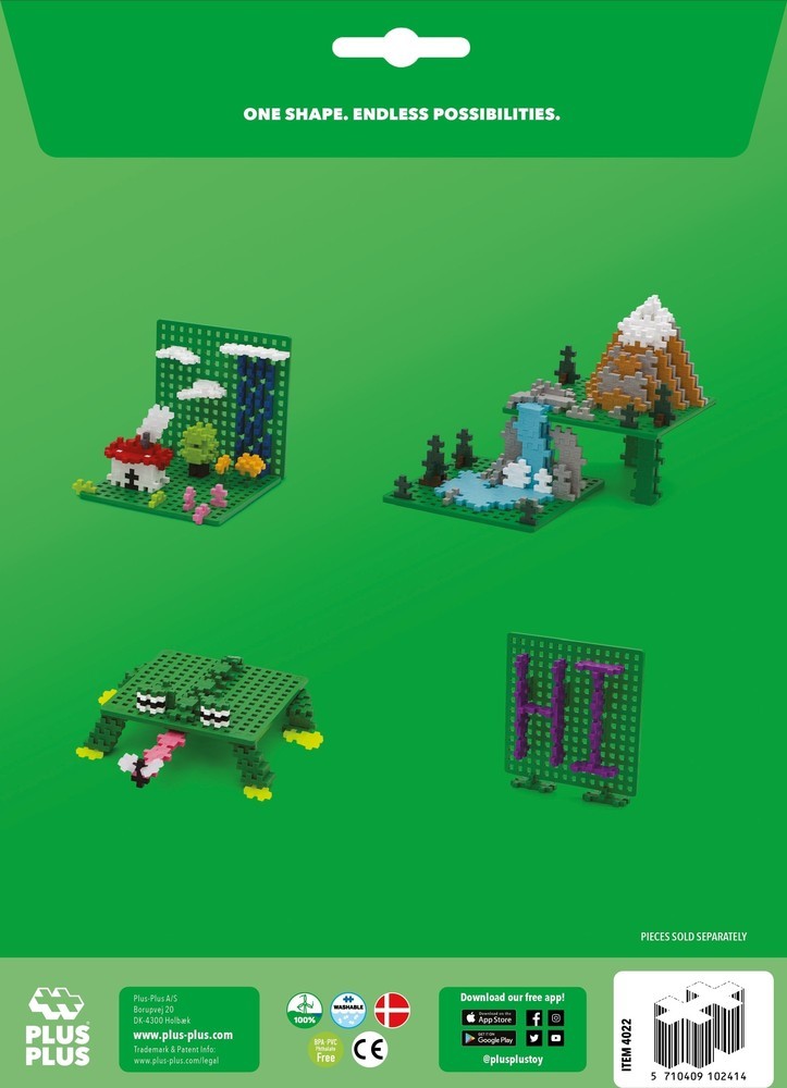 Plus Plus Bouwplaat groen (2 stuks)