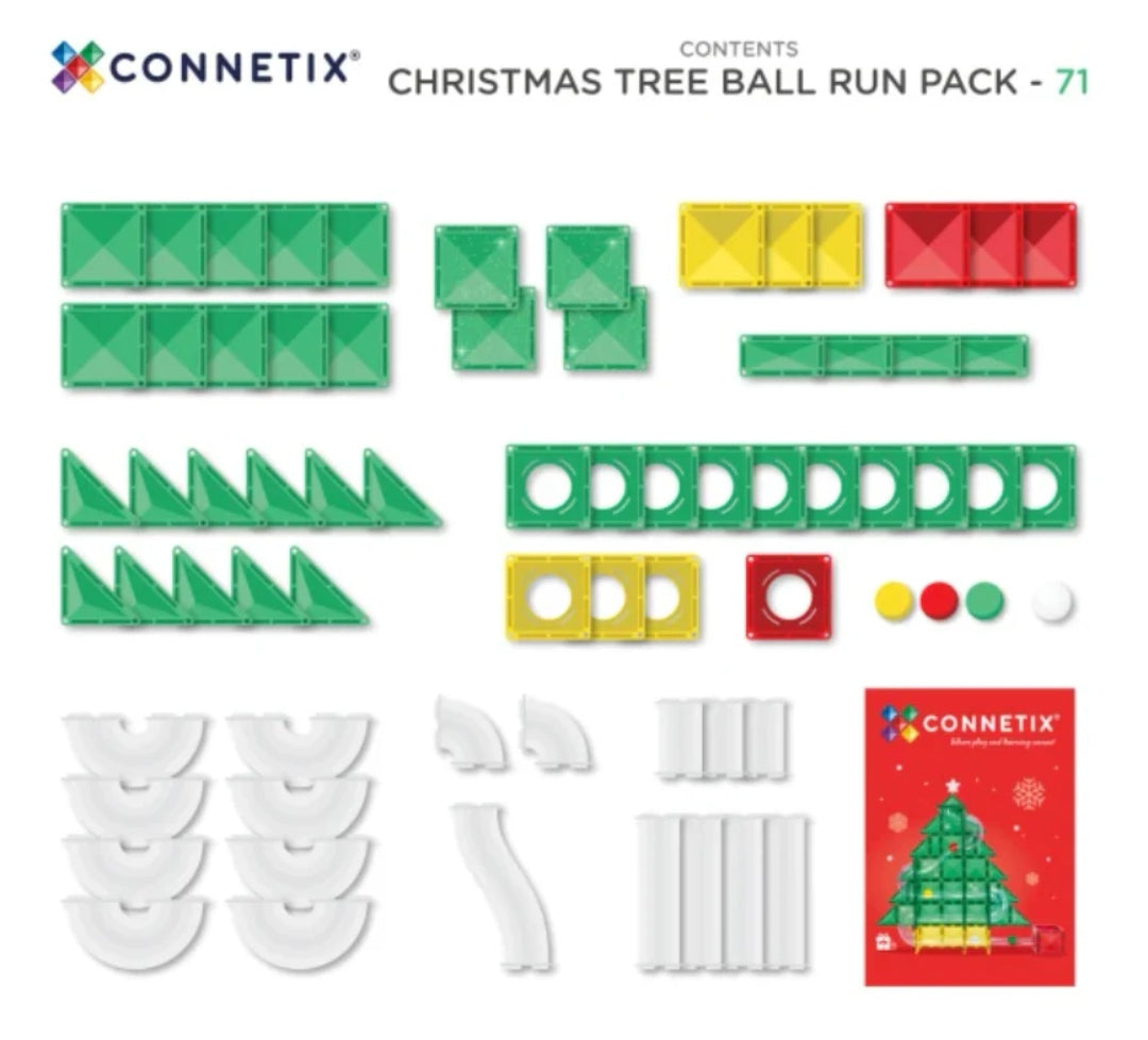 Connetix Ball Run Christmas Tree 71-delig