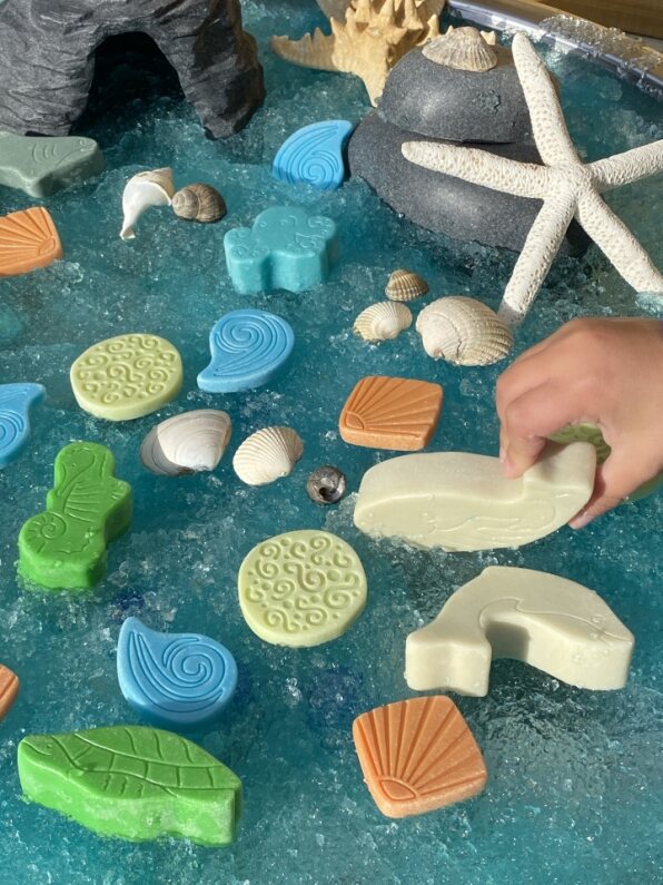Yellow Door scenery stones - ocean play