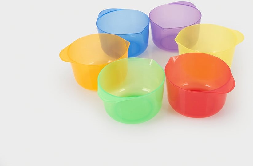 Tickit® Doorschijnende Kleurrijke Schenkbekers (6 stuks)