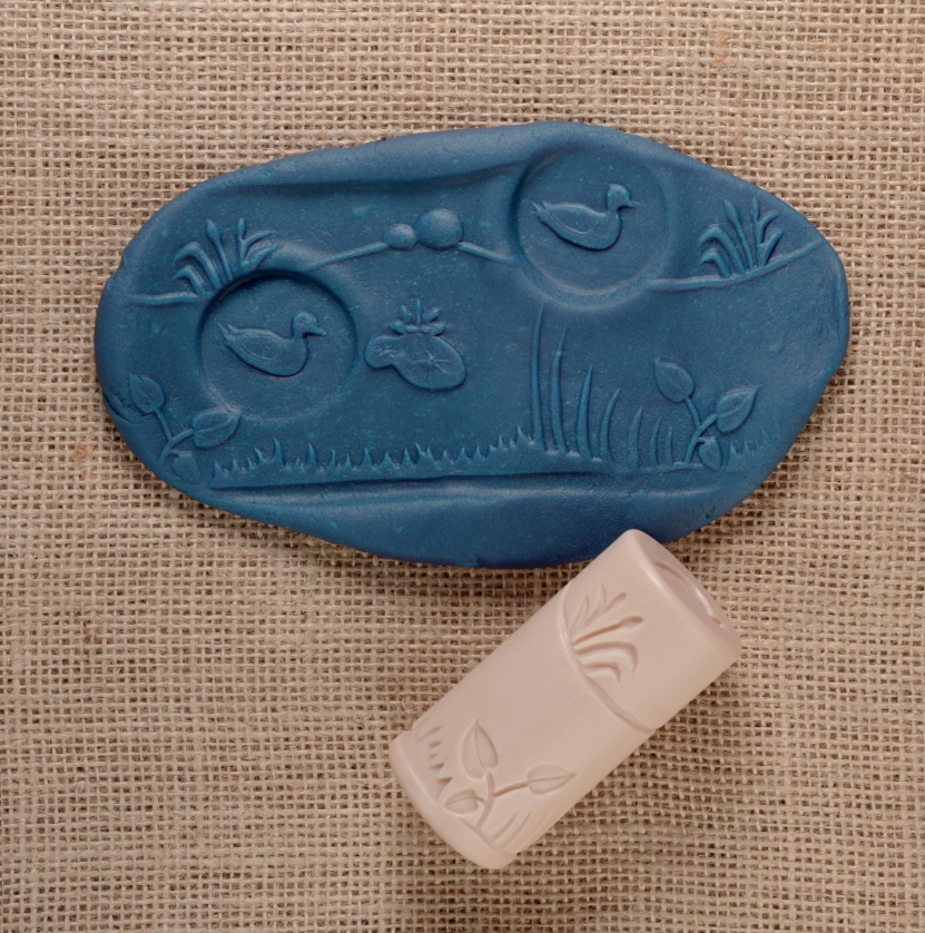 Yellow Door set van 6 rollers - leven in de vijver