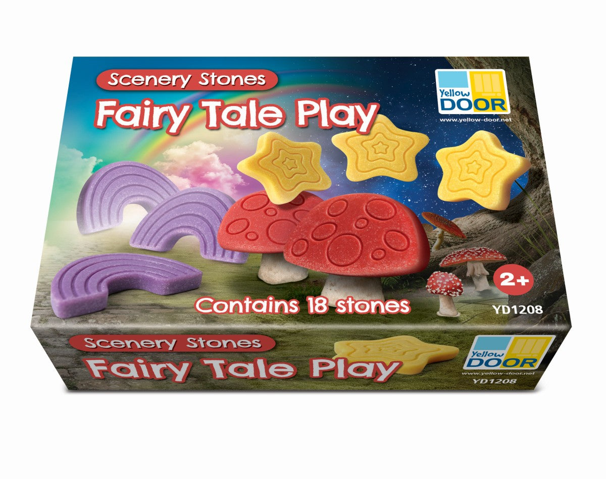 Yellow Door scenery stones - fairy tale play