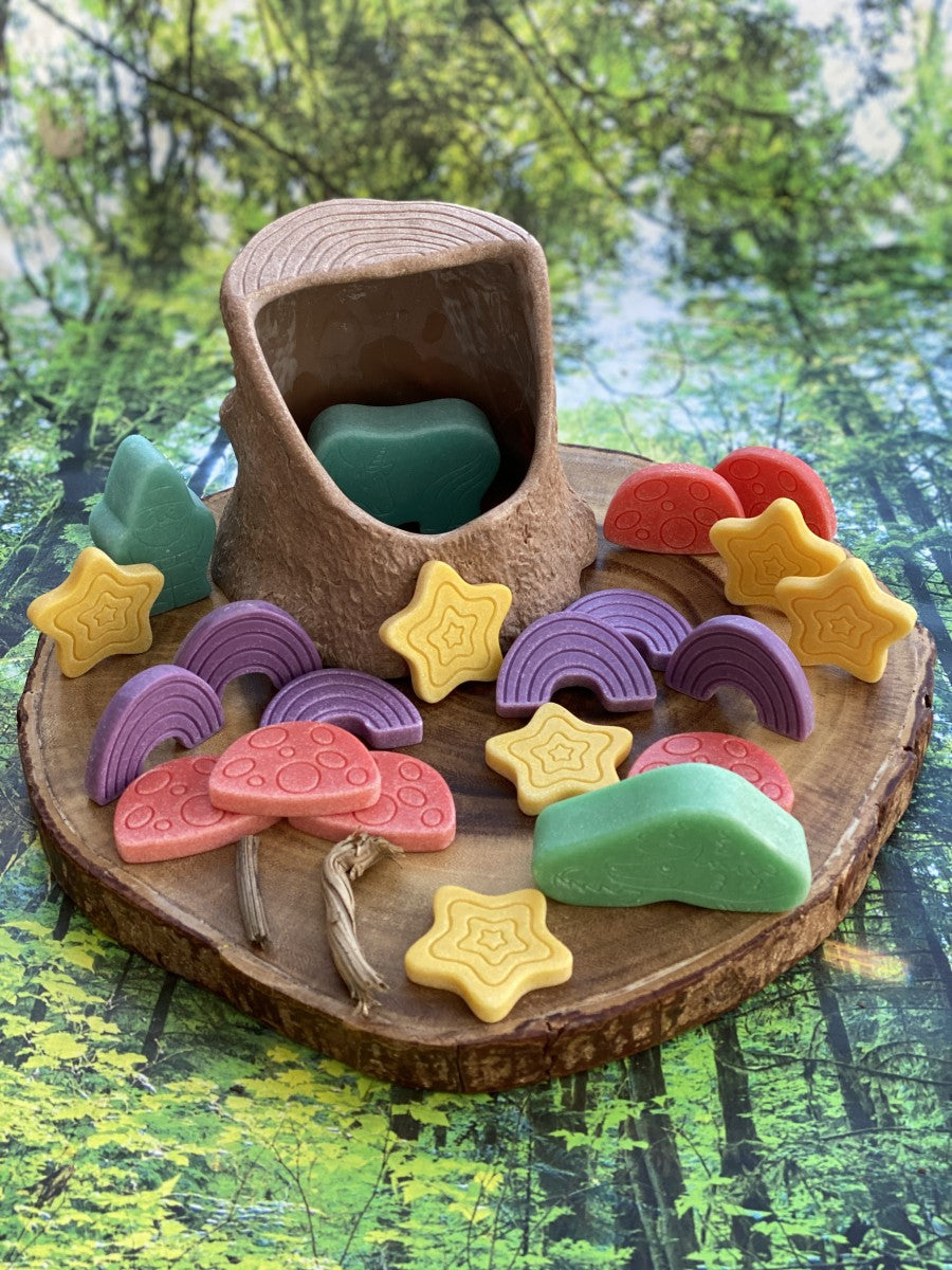 Yellow Door scenery stones - fairy tale play