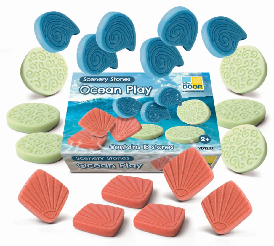 Yellow Door scenery stones - ocean play