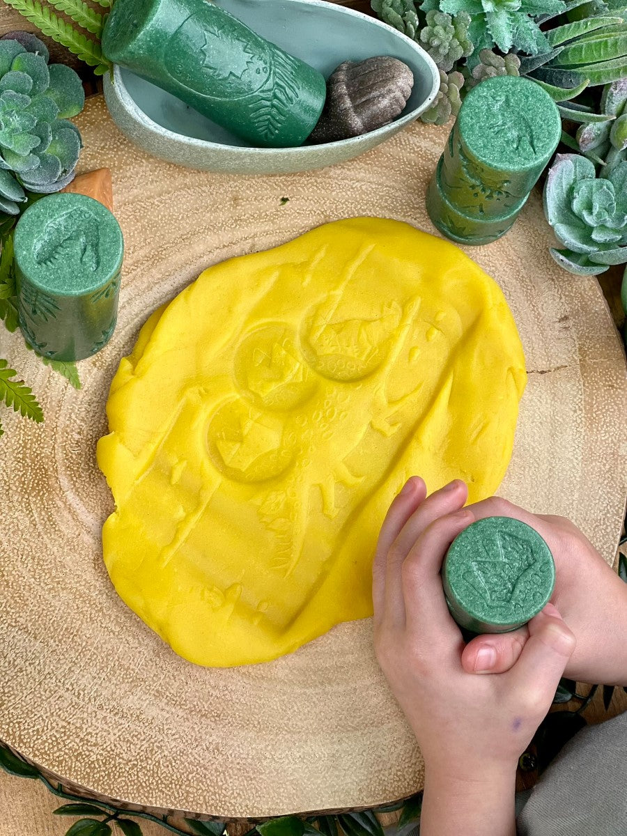 Yellow Door set van 6 rollers - dinosaurussen