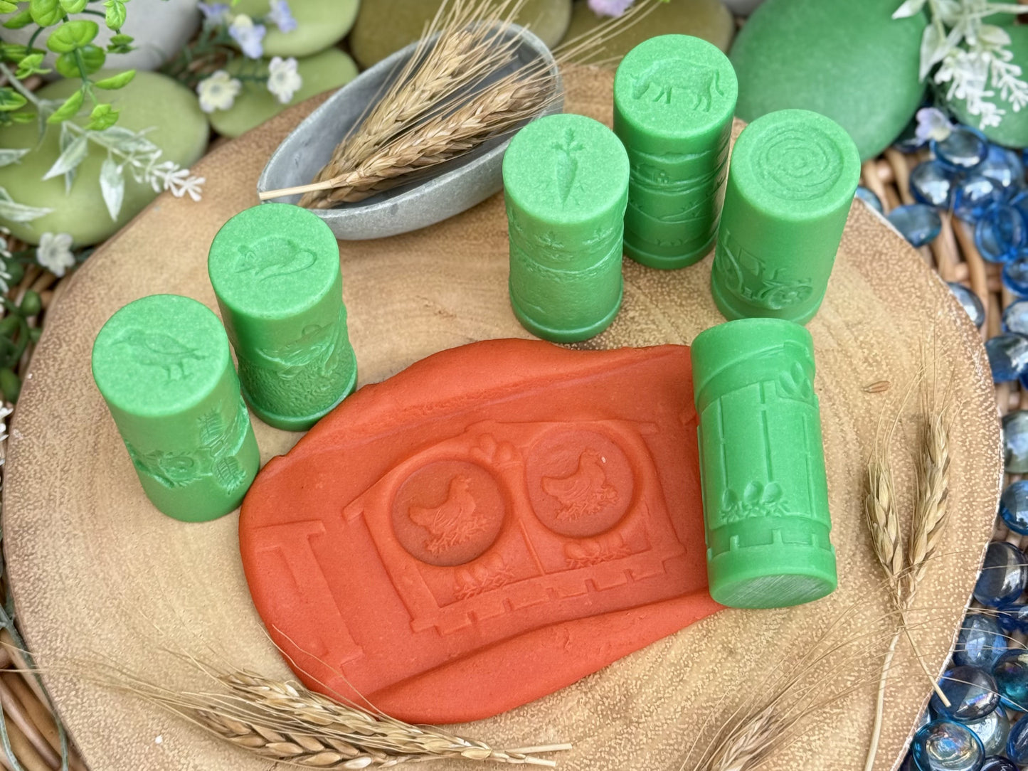 Set van 6 rollers - Boerderij