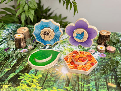 Wie verstopt zich? - Insecten Puzzels