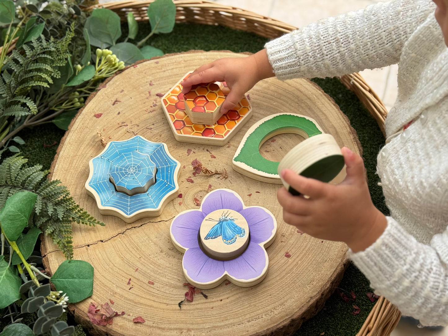 Wie verstopt zich? - Insecten Puzzels