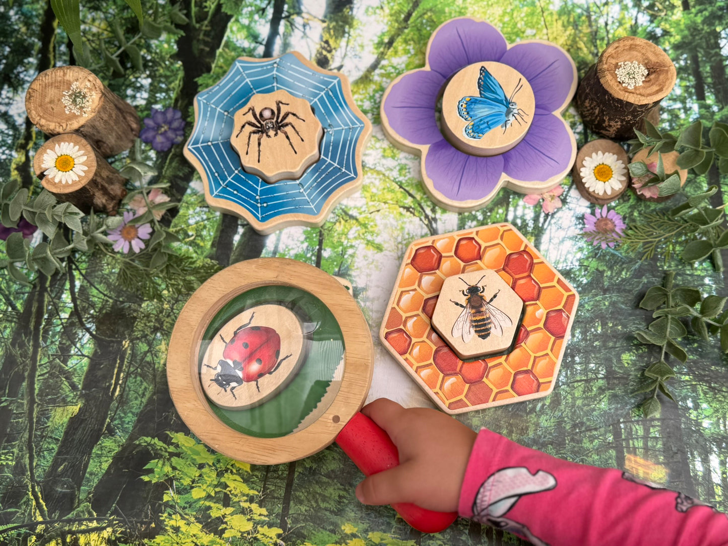 Wie verstopt zich? - Insecten Puzzels