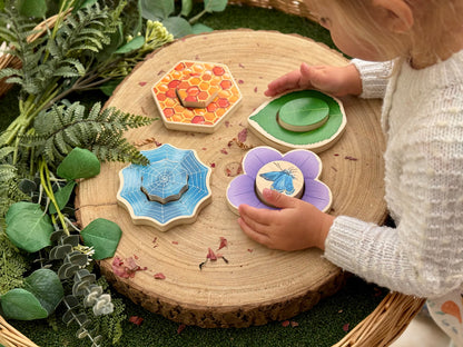 Wie verstopt zich? - Insecten Puzzels