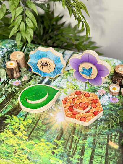 Wie verstopt zich? - Insecten Puzzels